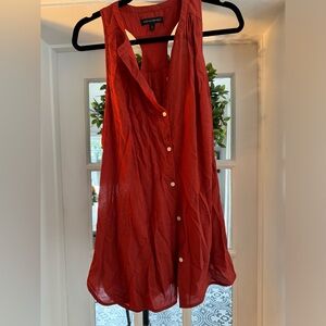 Banana republic button down racer back blouse